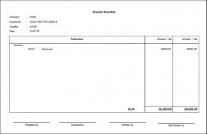 Accounts Payable Invoice & Payment Voucher