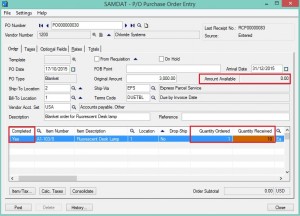 Blanket Purchase Order in ERP Software in India