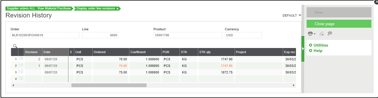 Revision Number Management & Tracking in Sage X3