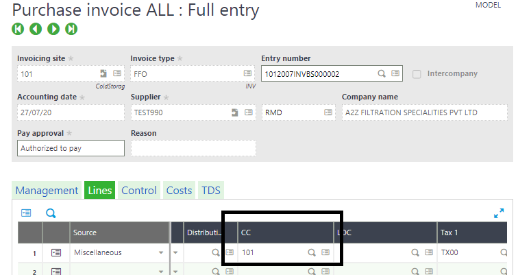 Master Code Change Functionality in Sage X3 