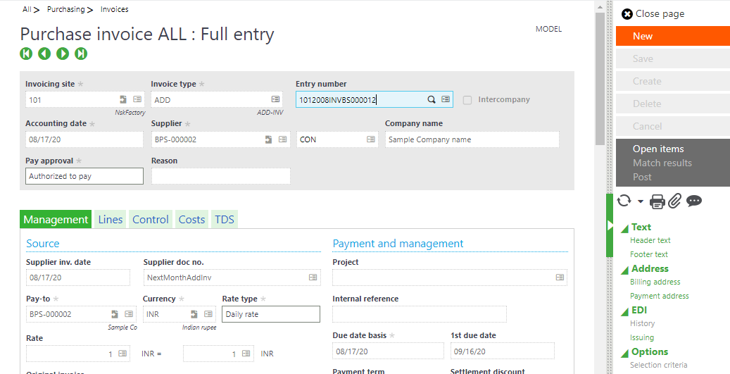 Sage X3 Cost Functionality