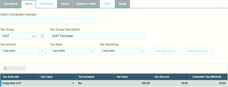 AP Invoice Entry