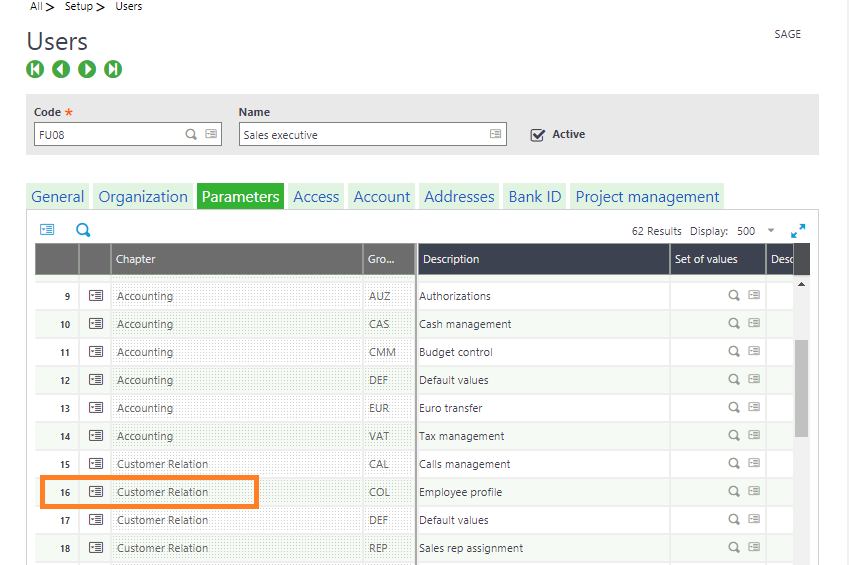 Enable CRM access to Sales Reps in Sage X3