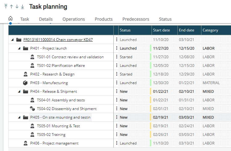 Project Management in Sage X3