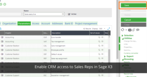 CRM access to Sales Reps