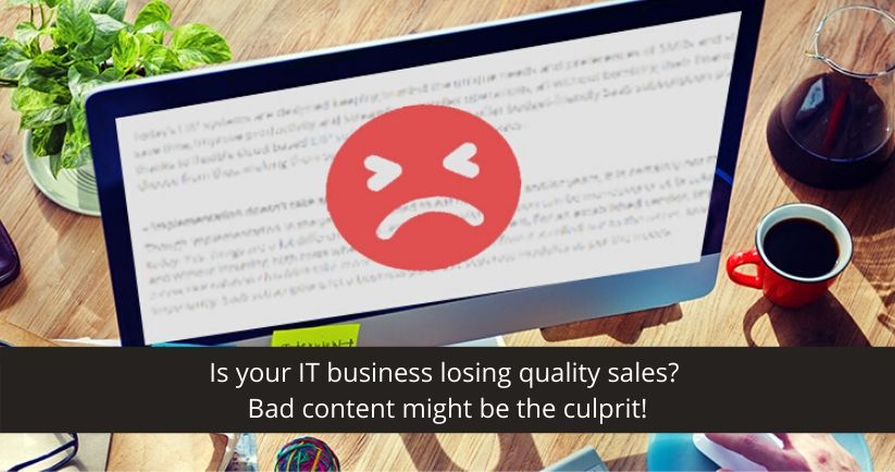 Is your IT business losing quality sales