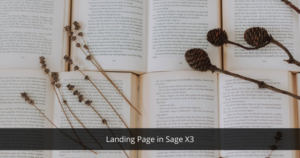 Sage X3 for landing page