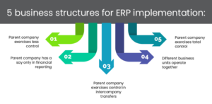 5 business structures for ERP implementation