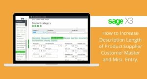 increase description length of product supplier customer master