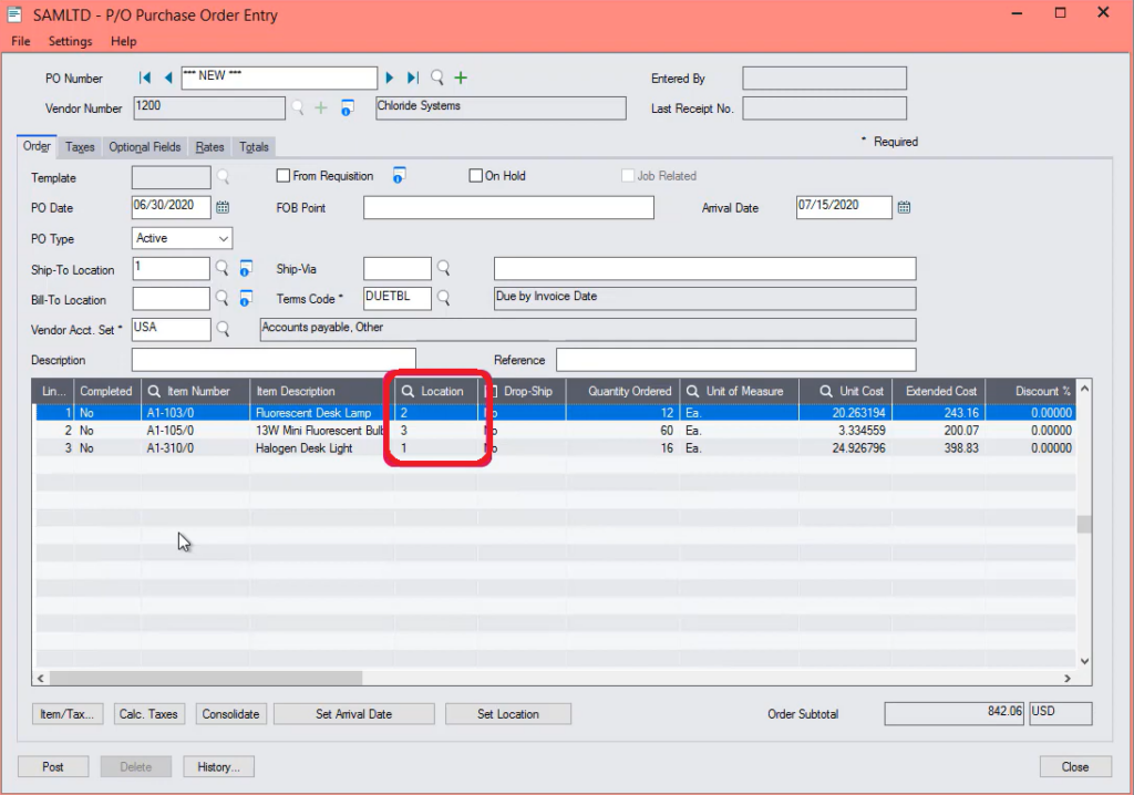 Purchase Order New features and improvements in Sage 300 Version 2022