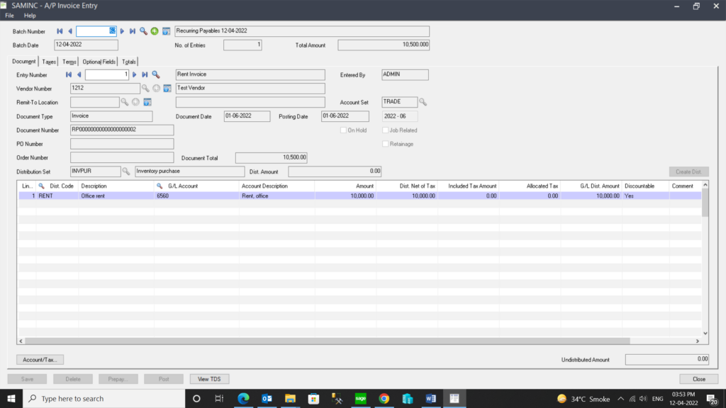 What is the Benefits of Vendor Recurring Payables & How to Set up in ERP system using Sage 300cloud