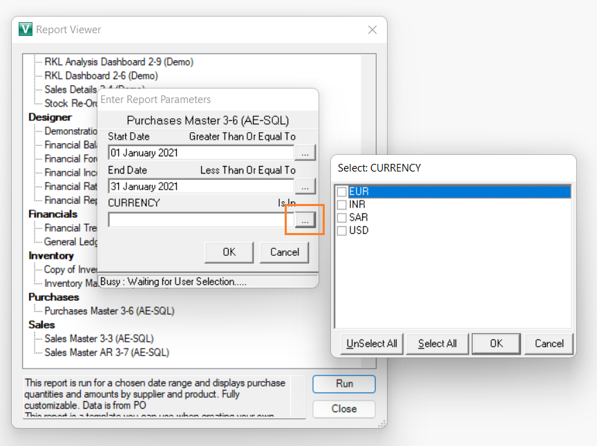 Sage 300 Currency selection