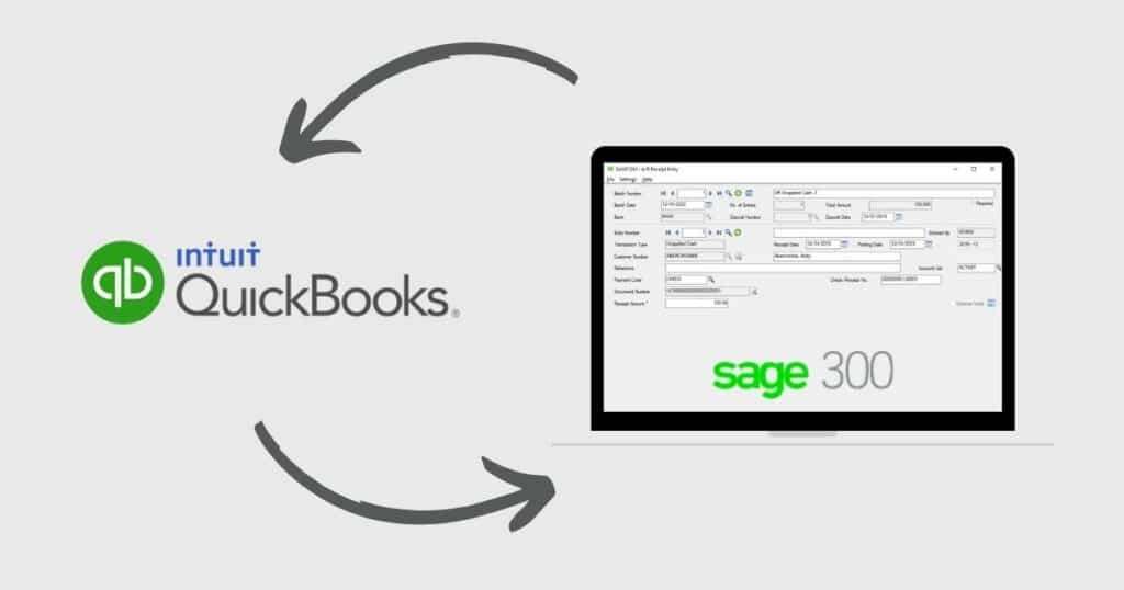 import data from Quickbooks to Sage 300