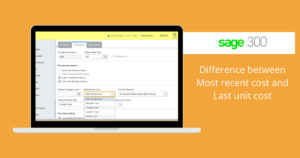 Most recent cost and Last unit cost