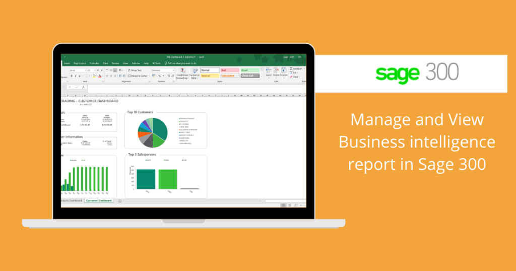 Manage and View Business intelligence report in Sage 300