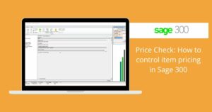 Item pricing in Sage 300