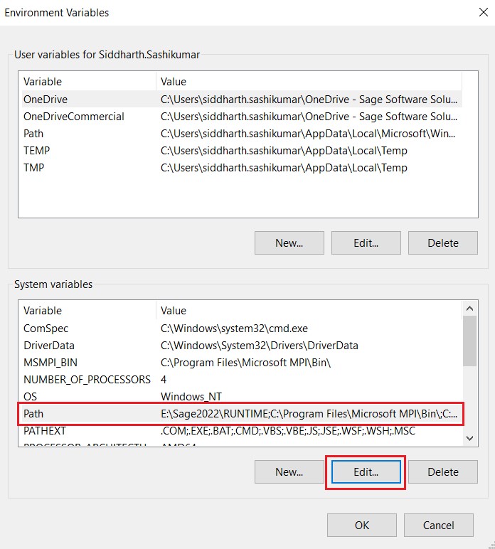 Variables in Sage 300