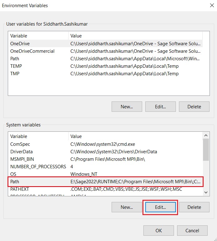 Variables in Sage 300