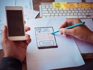 simple mobile interface of asset system