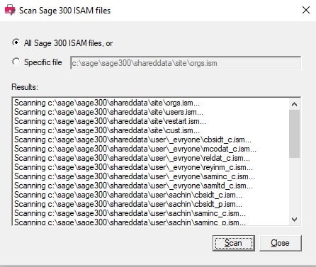 Sage 300- specific file