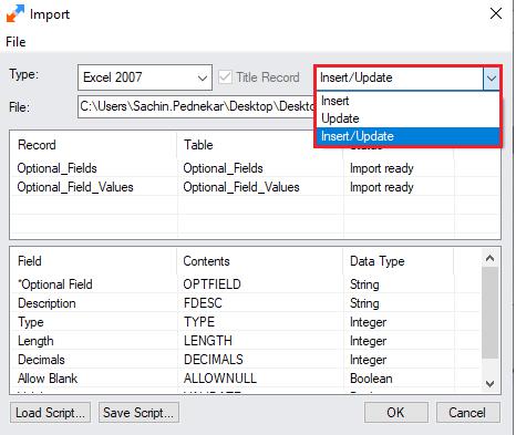 Import\Update in Sage 300