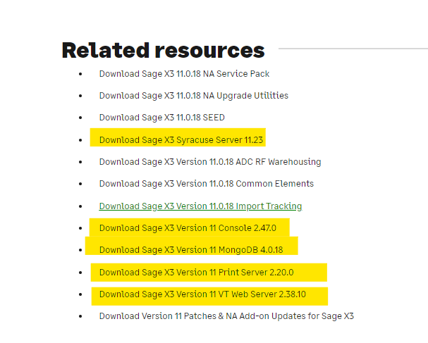 Related Resources in Patch Upgradation Activity