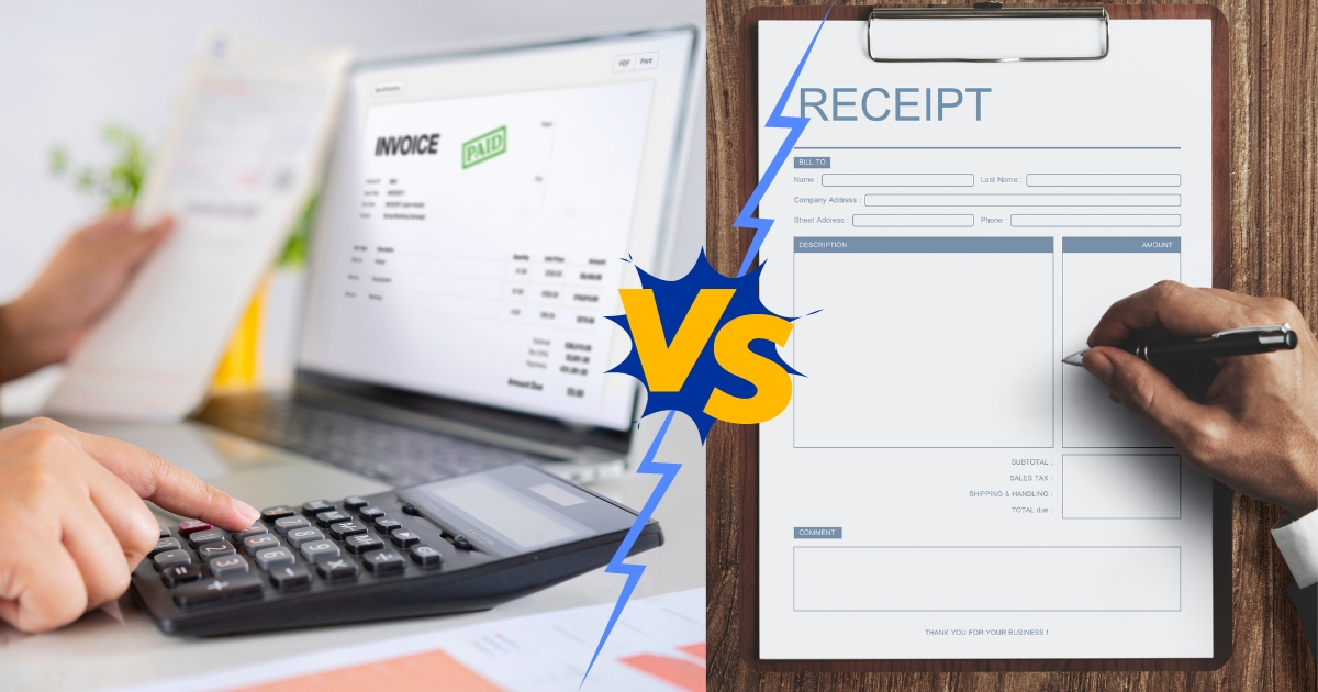 Difference, Invoice vs Bill vs Receipt