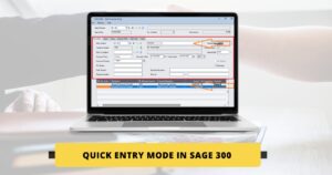 Quick Entry Mode in Sage 300