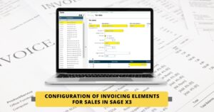 Configuration of Invoicing Elements for Sales in Sage X3