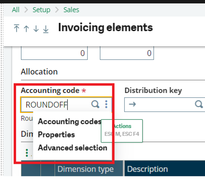 Creation Of Accounting Code