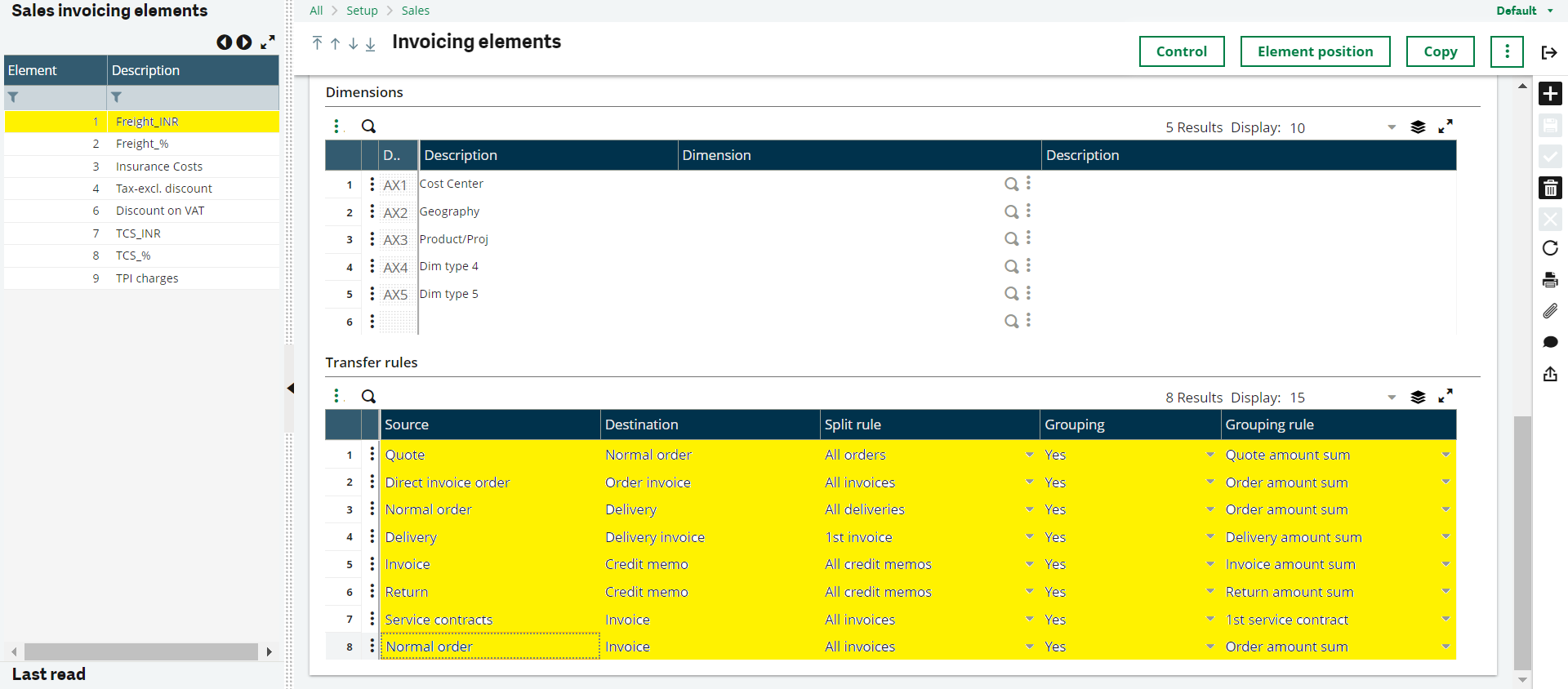 Invoicing Elements 3