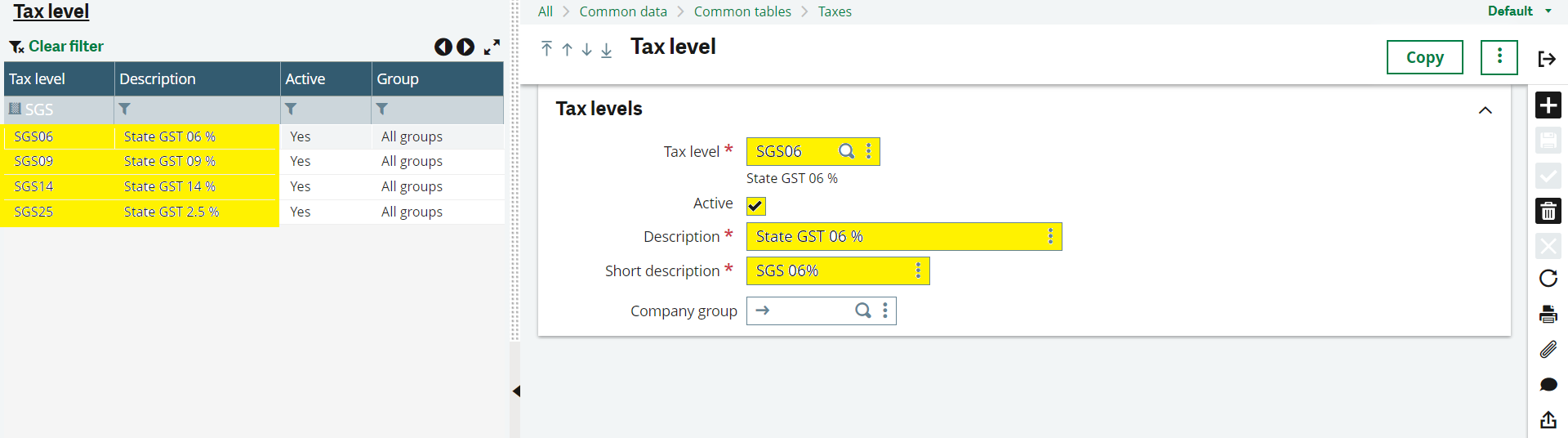 Tax Level 2