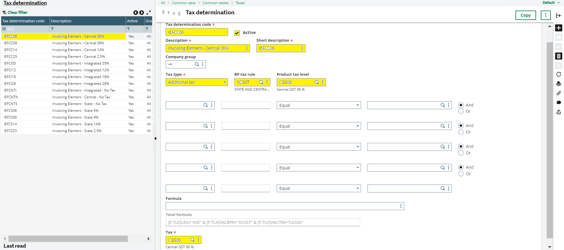 Tax Determination