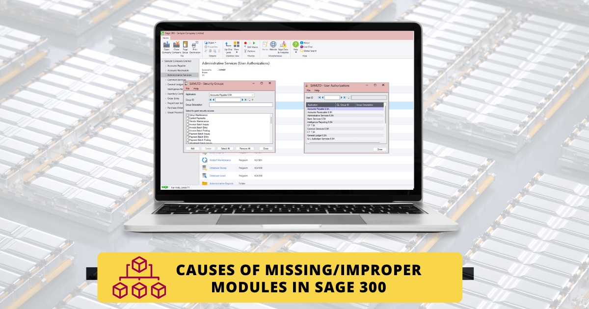 Missing Modules in Sage 300