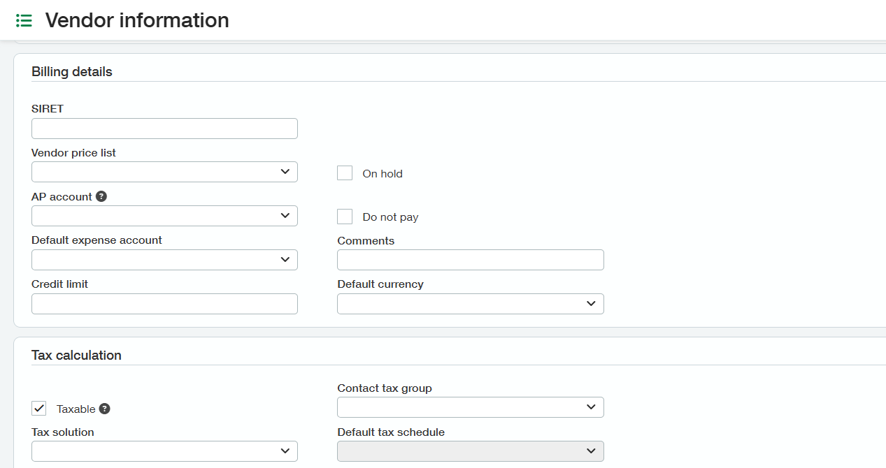 AP Vendors Billing Details