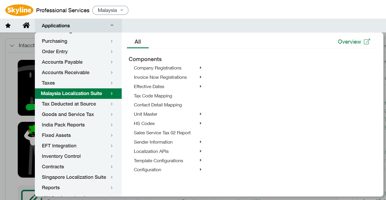 Malaysia Localization Suite for Sage Intacct