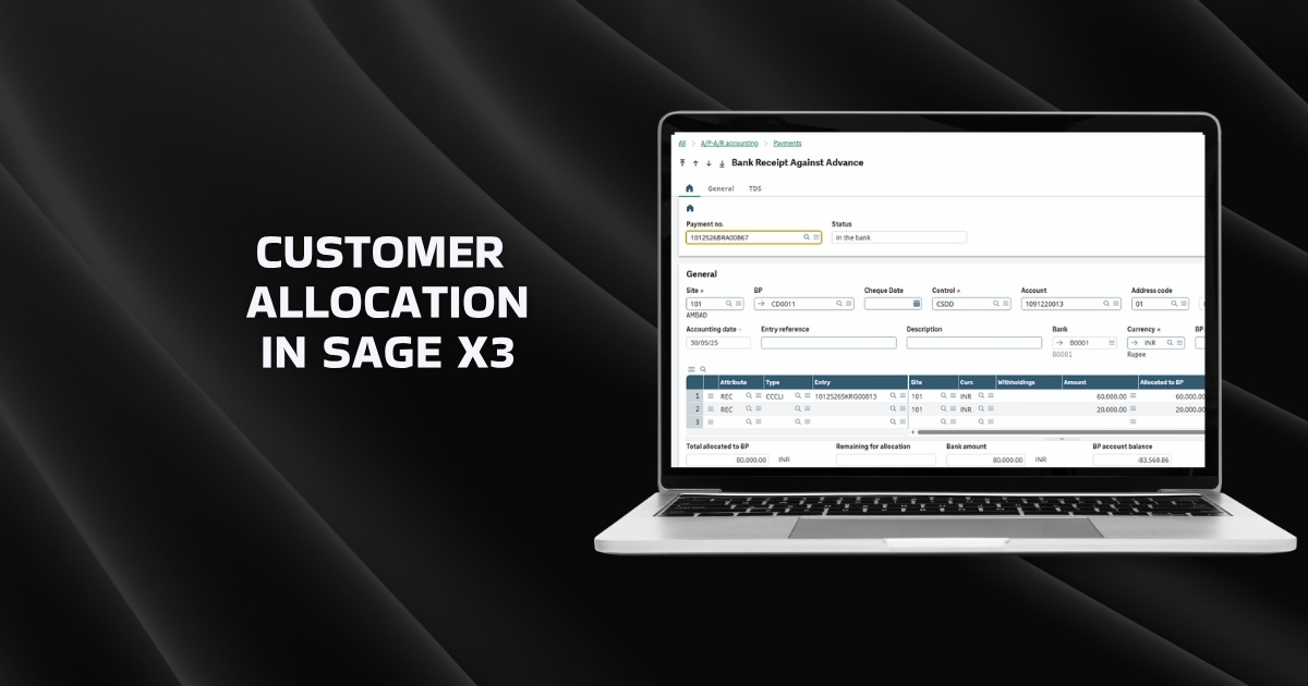 Customer Allocation in Sage X3