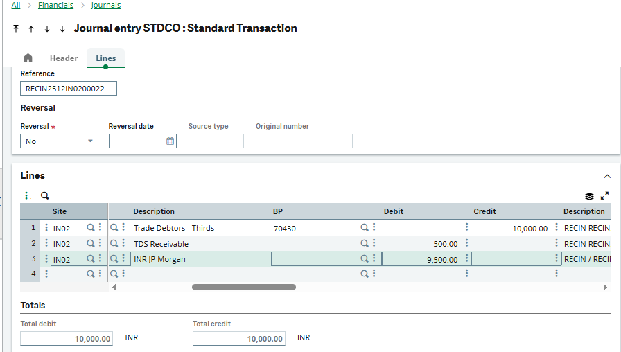 Customer TDS (CTDS) in Sage X3