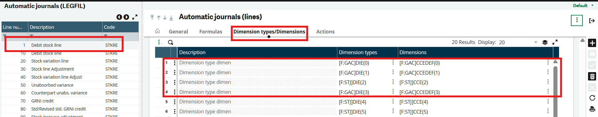 Transactions-with-Default-Dimension-Setup