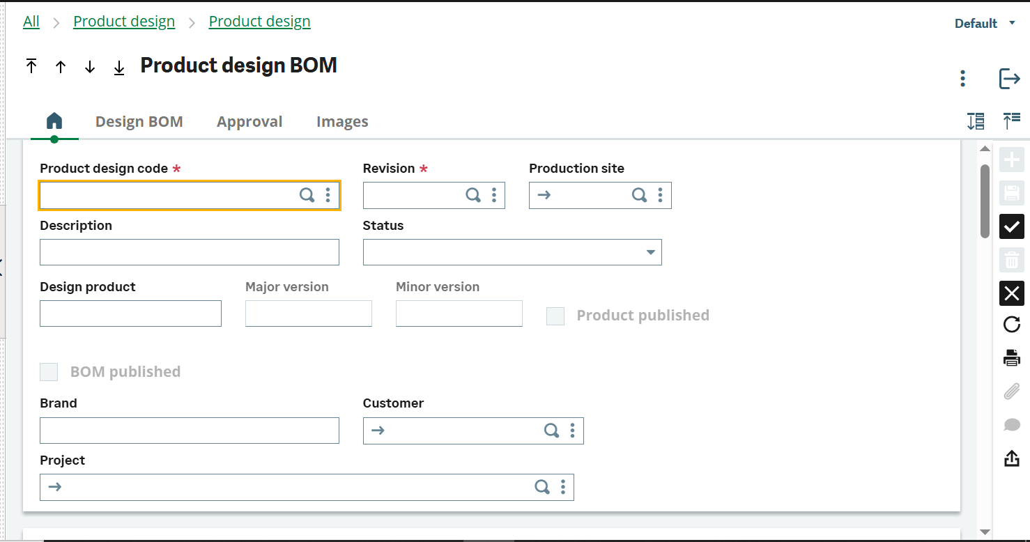 Product Design BOM