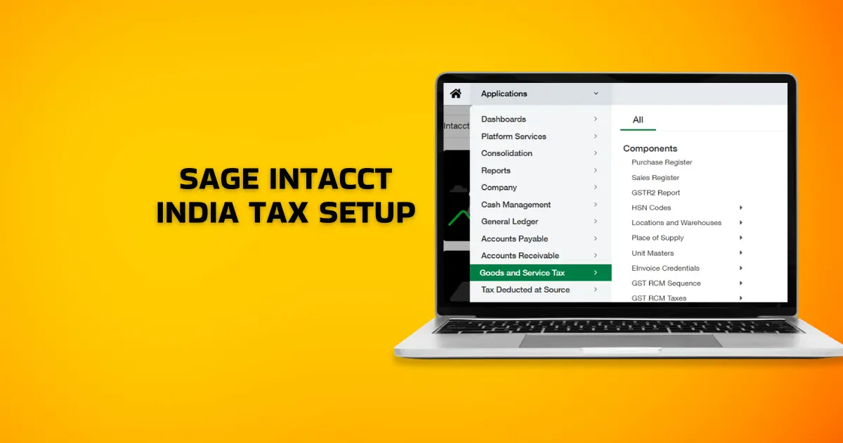 Sage Intacct GST setup