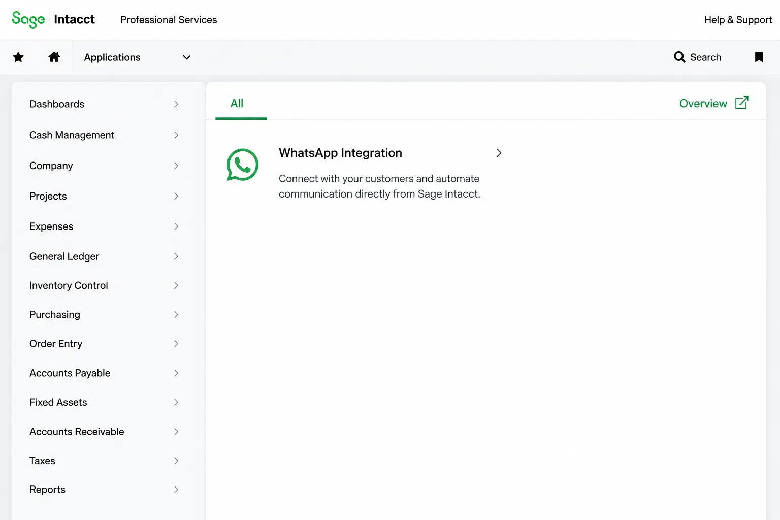 WhatsApp Integration for Sage Intacct
