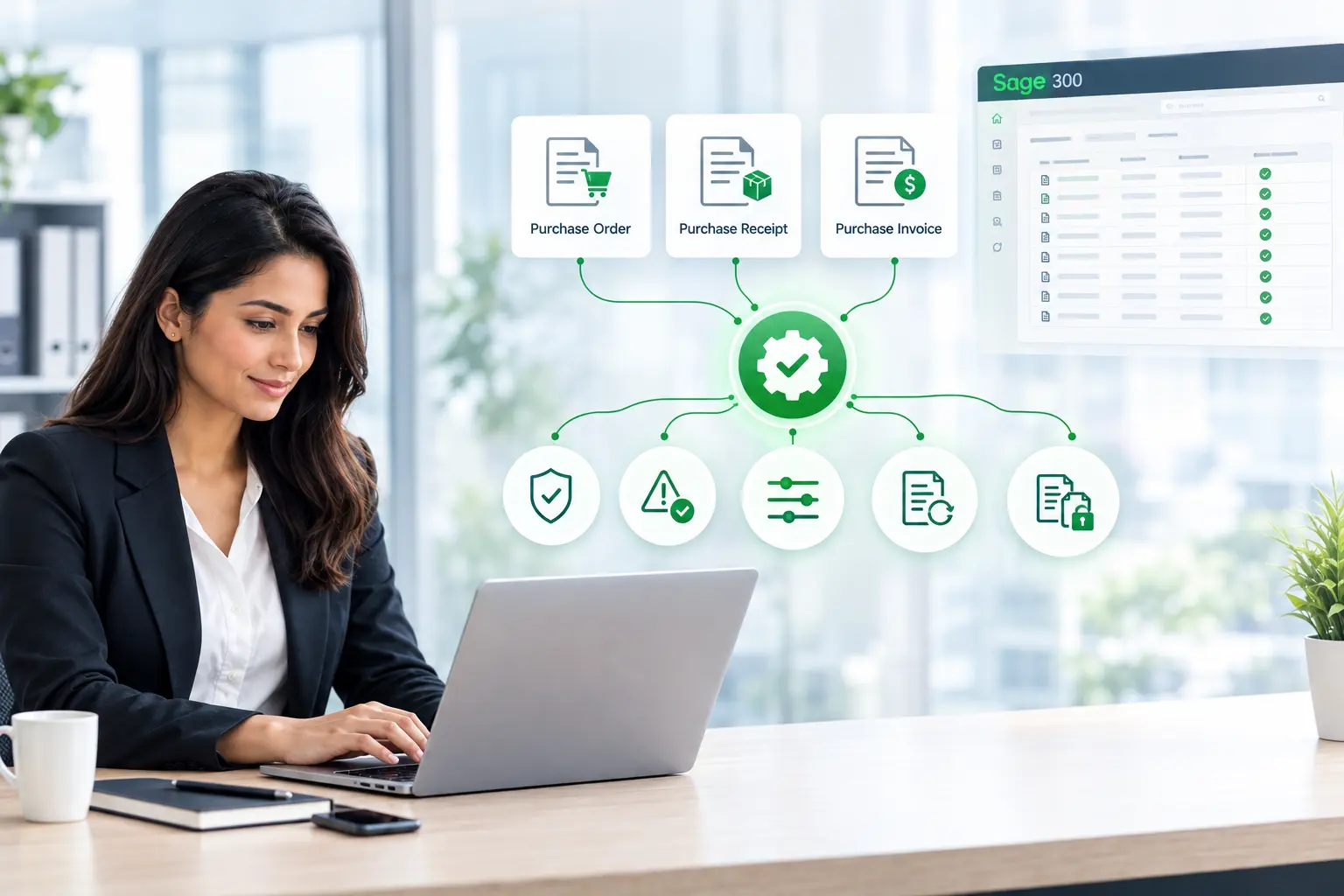 Three-way PO Matching for Sage 300