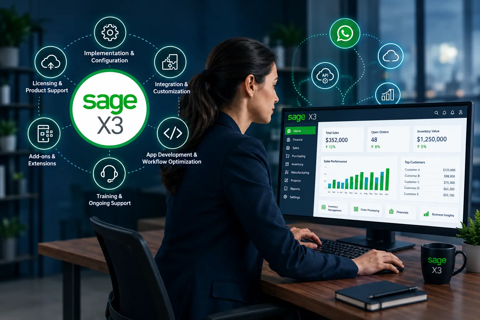 WhatsApp Integration for Sage X3