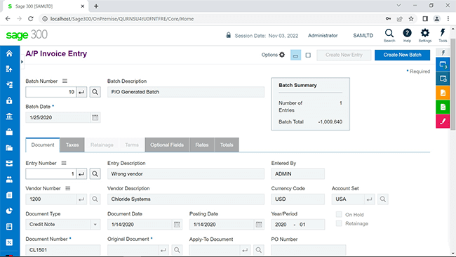 ERP Module Dashboard